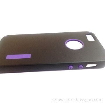 Two-tone Gel TPU Case Cover with Round Cutout for iPhone 5/5s